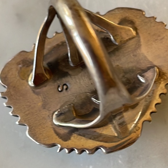 Vintage Navajo Native American Turquoise Ring - Picture 9 of 11